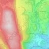 Mappa topografica Belmont-Luthézieu, altitudine, rilievo