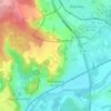 Mappa topografica Champagne-sur-Oise, altitudine, rilievo