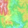 Mappa topografica Monte San Giovanni in Sabina, altitudine, rilievo