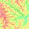 Mappa topografica Lake Greenwood, altitudine, rilievo