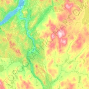 Mappa topografica городское поселение Кильдинстрой, altitudine, rilievo