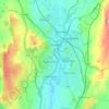 Mappa topografica Kendal, altitudine, rilievo