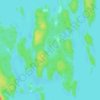 Mappa topografica Lac Pecten, altitudine, rilievo