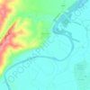 Mappa topografica Rivarone, altitudine, rilievo