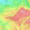 Mappa topografica Wallonië, altitudine, rilievo