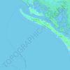 Mappa topografica Fort Myers Beach, altitudine, rilievo
