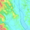 Mappa topografica Lucignano, altitudine, rilievo