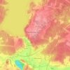 Mappa topografica Заречный, altitudine, rilievo