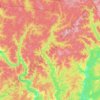 Mappa topografica Межевской муниципальный округ, altitudine, rilievo