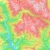 Mappa topografica Valdiblora, altitudine, rilievo