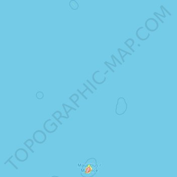 Mappa topografica Mauritius, altitudine, rilievo