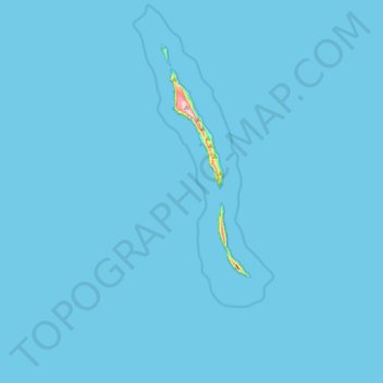 Mappa topografica Zona de Proteção Especial das Ilhas Desertas, altitudine, rilievo