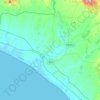 Mappa topografica Montalto di Castro, altitudine, rilievo