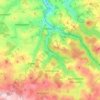 Mappa topografica Mulda/Sachsen, altitudine, rilievo