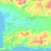 Mappa topografica Δημοτική Ενότητα Μοιρών, altitudine, rilievo