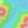 Mappa topografica Windy Arm, altitudine, rilievo
