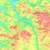 Mappa topografica Sinsheim, altitudine, rilievo