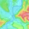 Mappa topografica Schoden, altitudine, rilievo