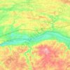 Mappa topografica Loire, altitudine, rilievo