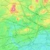 Mappa topografica River Brent, altitudine, rilievo