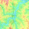 Mappa topografica Branson, altitudine, rilievo