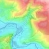 Mappa topografica Bliesmengen-Bolchen, altitudine, rilievo