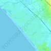 Mappa topografica Forte dei Marmi, altitudine, rilievo