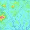 Mappa topografica Yaoundé VI, altitudine, rilievo