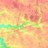 Mappa topografica Prunay-en-Yvelines, altitudine, rilievo
