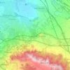 Mappa topografica Monte Compatri, altitudine, rilievo