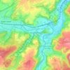 Mappa topografica Staudernheim, altitudine, rilievo