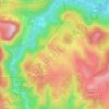Mappa topografica Salza, altitudine, rilievo