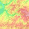Mappa topografica Искитимский район, altitudine, rilievo