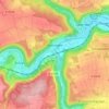 Mappa topografica Bieringen, altitudine, rilievo