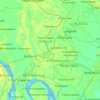 Mappa topografica Ambajipeta, altitudine, rilievo