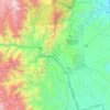 Mappa topografica Mera, altitudine, rilievo