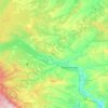 Mappa topografica городское поселение Емельяново, altitudine, rilievo