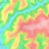 Mappa topografica Saalstadt, altitudine, rilievo