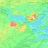 Mappa topografica Vaudreuil, altitudine, rilievo