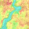 Mappa topografica Wasserburg am Inn, altitudine, rilievo
