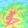 Mappa topografica Castagneto Po, altitudine, rilievo