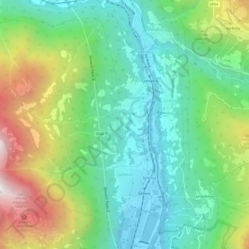 Mappa topografica Sellero, altitudine, rilievo