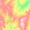 Mappa topografica Webb County, altitudine, rilievo