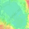 Mappa topografica Псковское озеро, altitudine, rilievo