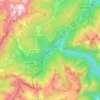 Mappa topografica Gosaldo, altitudine, rilievo