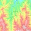 Mappa topografica Chinácota, altitudine, rilievo