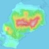Mappa topografica Αγκίστρι, altitudine, rilievo