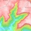 Mappa topografica Brogers Creek, altitudine, rilievo