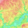 Mappa topografica городской округ Красногорск, altitudine, rilievo