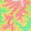 Mappa topografica Valdaone, altitudine, rilievo